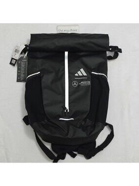 Adidas Backpack Mercedes-AMG Petronas F1 Team Black Reflective Laptop Books Bag